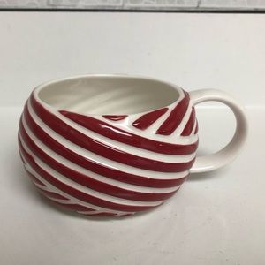 Starbucks Red/white swirl Mug
